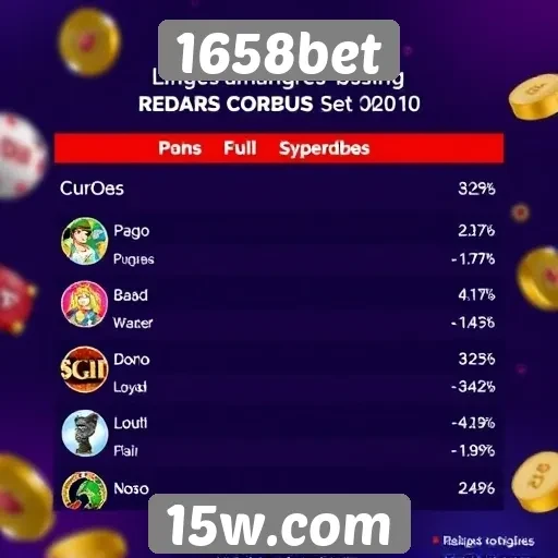 Estatísticas de jogos populares na 1658bet